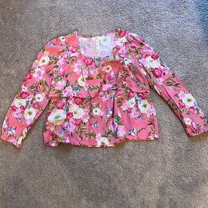 Matilda Jane Pink Ruffle Flower Shirt